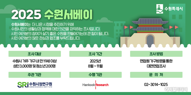 2025 수원서베이 홍보물.