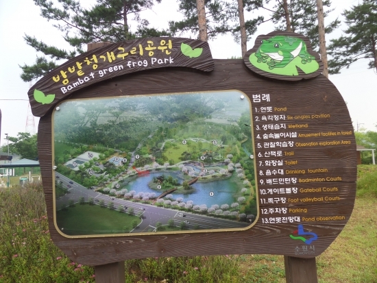 수원 밤밭청개구리공원.