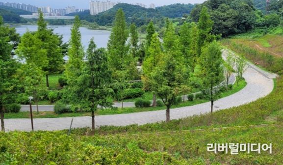 광교호수공원 일원에 조성된 철쭉동산