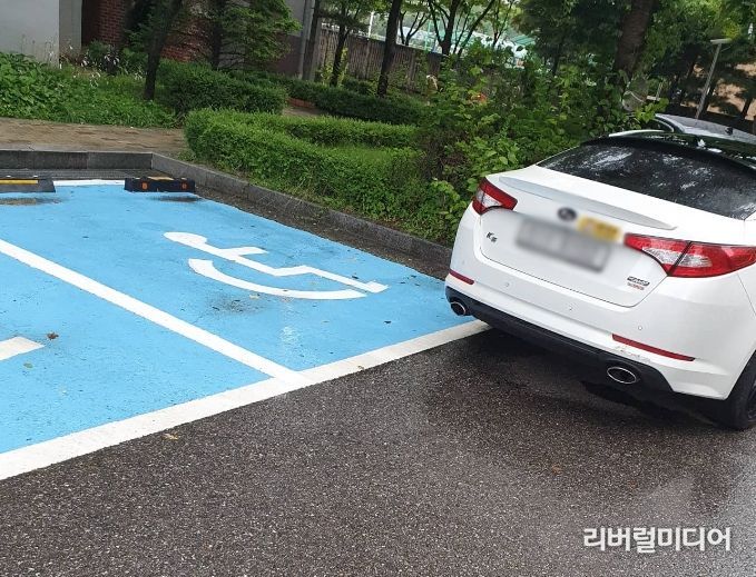 주차방해 사례(이중주차)