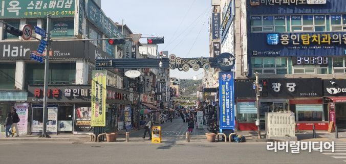 용인중앙시장 전경