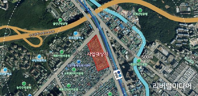 GTX금정역역세권1구역위치도
