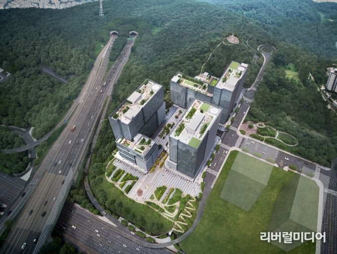 용인특례시 '상현4지구'에 들어설 예정인 지식산업센터 조감도