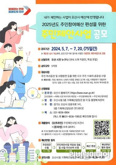 2024년 주민제안사업 공모 홍보지