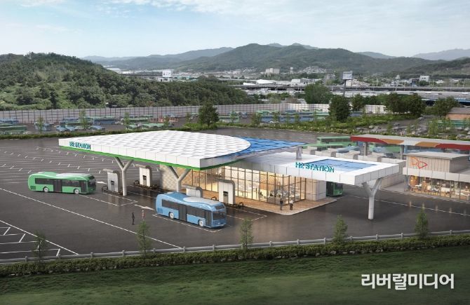 대화버스공영차고지 수소충전시설 조감도