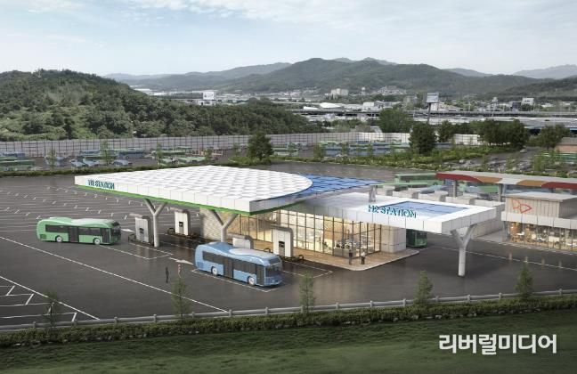 대화버스공영 차고지 수소충전시설 조감도
