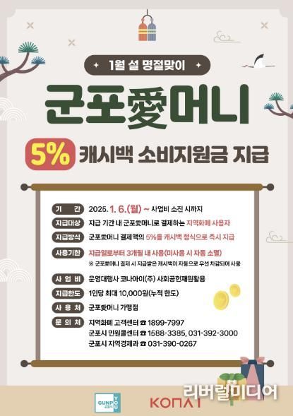 군포愛머니 소비지원금