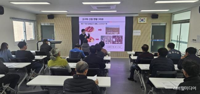 안성시, 영양만점 줄기채소 고구마 통채루 재배기술 교육 추진