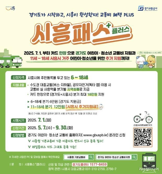 시흥패스 플러스 홍보물