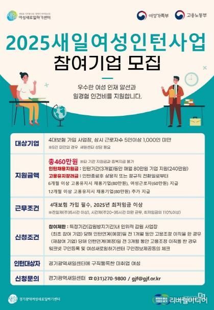 2025년 새일여성인턴 포스터