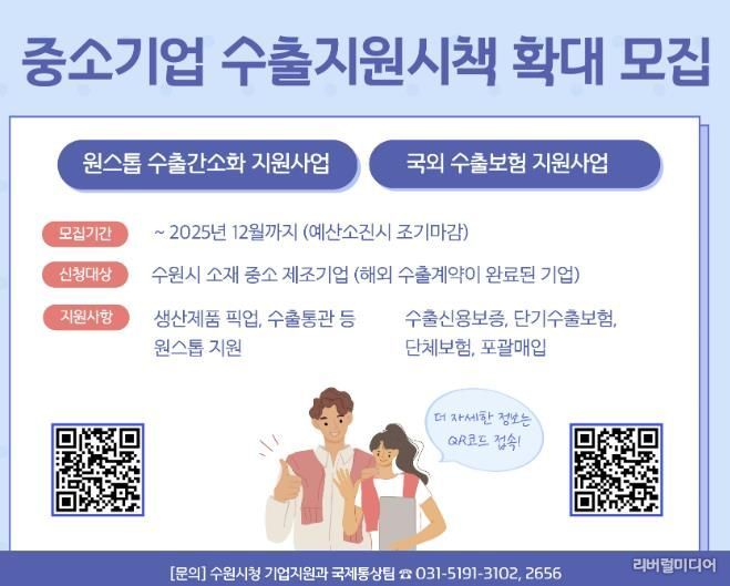 수출 중소기업 지원 홍보물