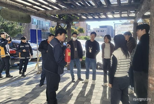 수원시 장안구 송죽동, 공공기관 합동 소방훈련 실시