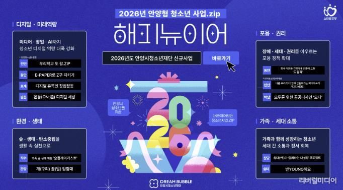 안양시청소년재단, 2026년 안양형 청소년 사업 추진 본격화…