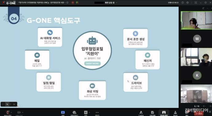 지원이(G-ONE) 활용 교육 사진